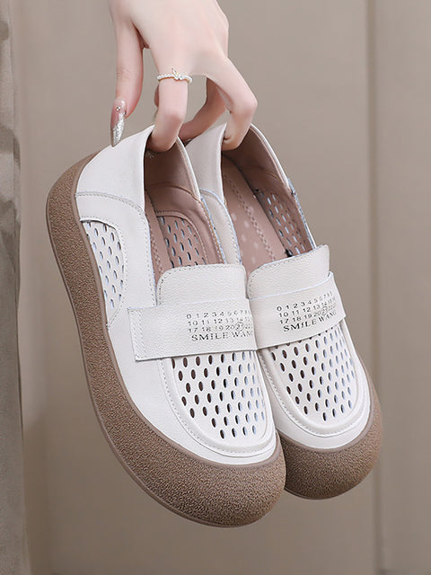 Women Summer Casual Hollow Out Flat Shoes