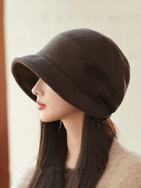 Women Winter Casual Solid Warm Hat