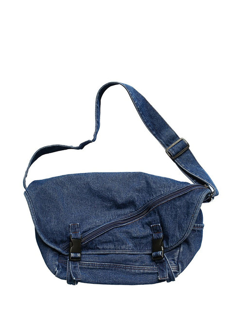 Women Vintage Denim Large Capacity Crossbody Bag