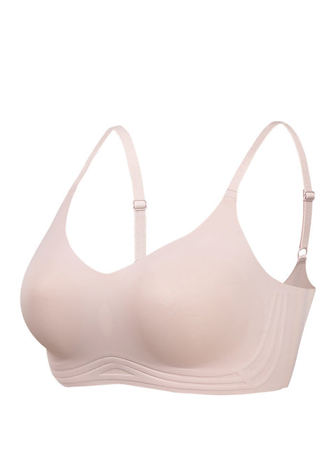 Women Casual Pure Color One-Piece Push-up Bra