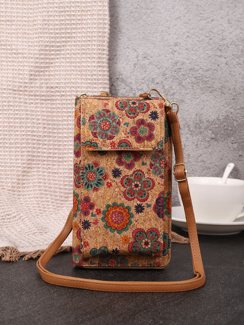 Bohemia Flower Multifunction Mobile Phone Bag Wallet