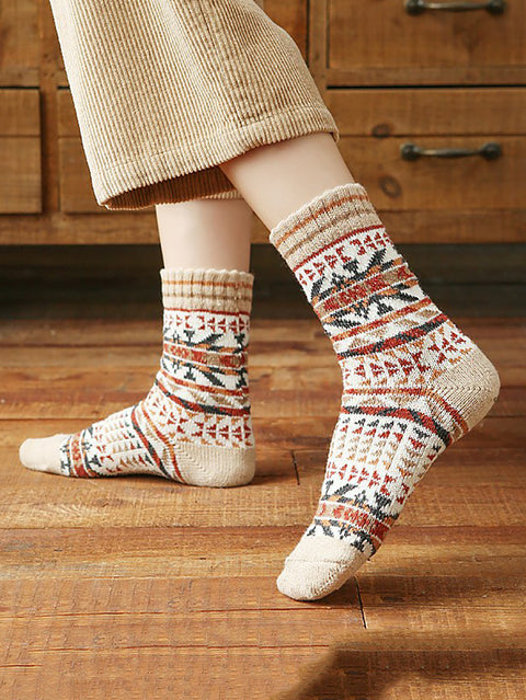 5 Pairs Women Winter Thicken Socks