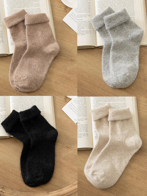 4 Pairs Women Winter Warm Wool Socks