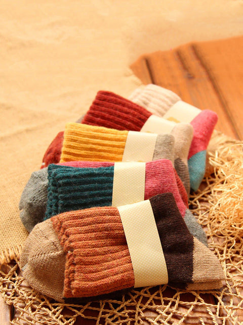 Women Winter Wool Thick Socks(5 Pairs)