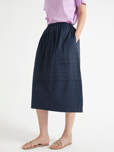 Casual Elastic Waist Summer Loose Skirt