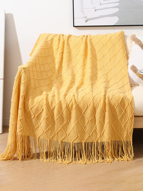 Summer Nap Knited Tassel Sofa Blanket